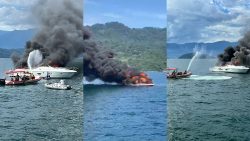 lancha-pega-fogo-no-mar-em-angra-dos-reis;-veja-video