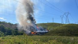 incendio-atinge-aterro-de-lixo-em-resende